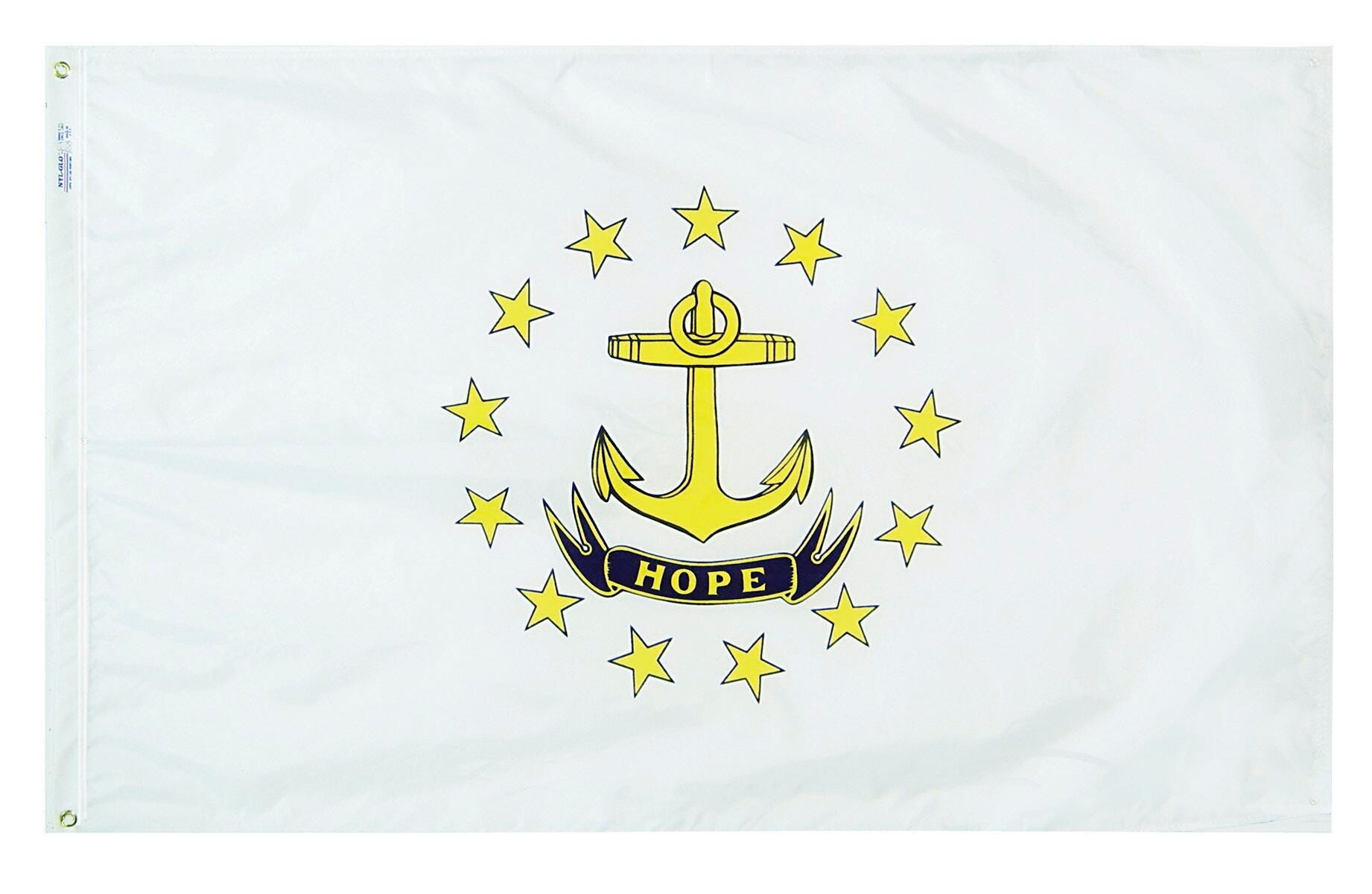 Annin Nylon Rhode Island Heavy Weight Outdoor State Flag, 4 X 6 ft, Item Number 017364